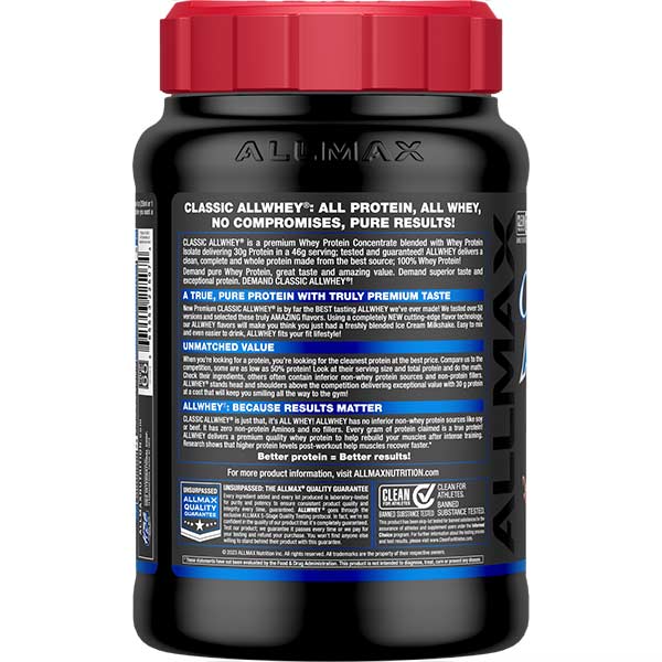 Classic AllWhey: 100% Whey Protein Powder