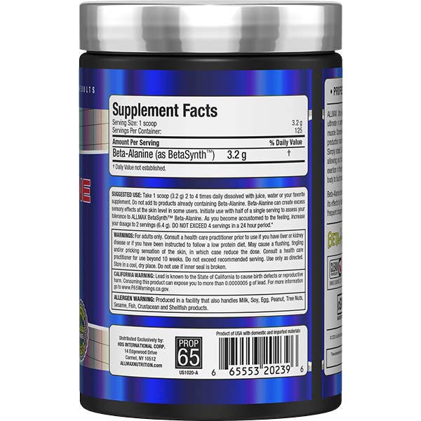 BETA - ALANINE PRE & POST WORKOUT - Allmax Nutrition