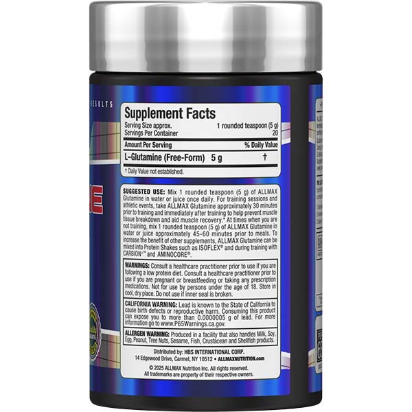 L - Glutamine Powder - Allmax Nutrition