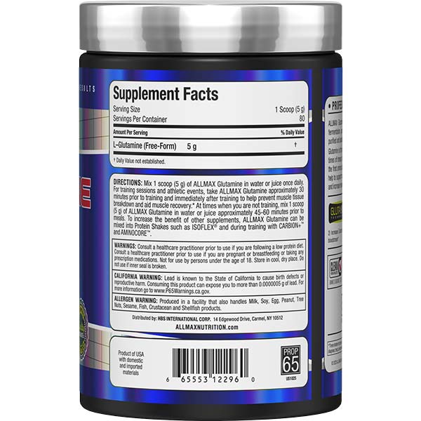 L - Glutamine Powder - Allmax Nutrition