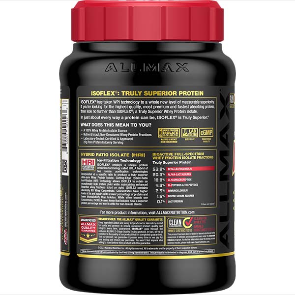 Allmax Isoflex Protein Powder: 100% Pure Whey Protein Isolate - Allmax Nutrition