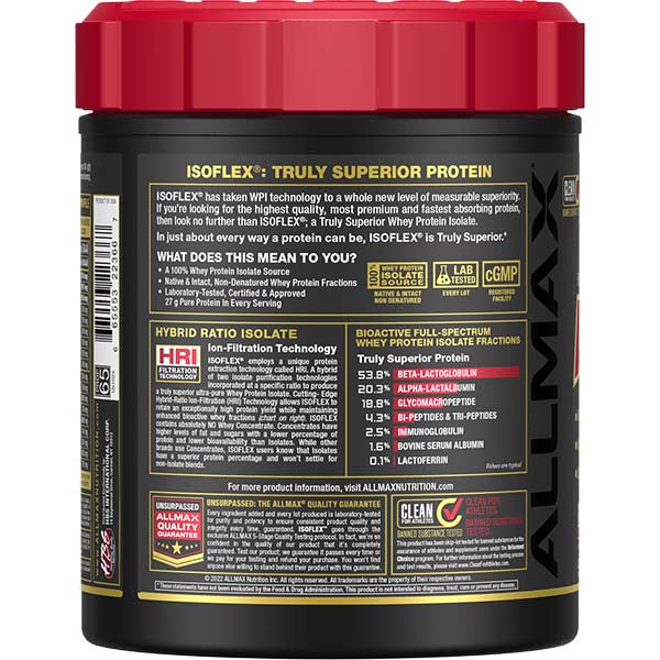 Isoflex: 100% Pure Whey Protein Isolate Powder