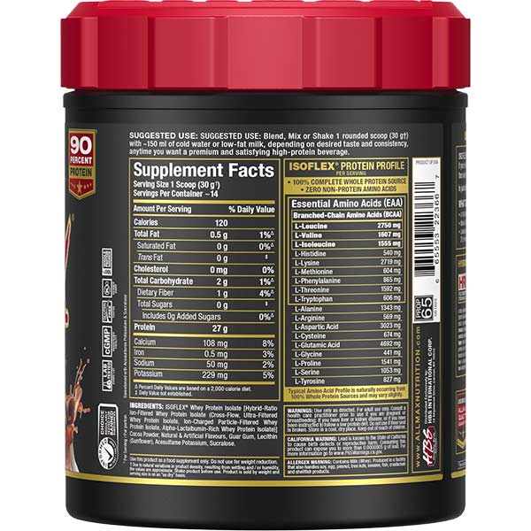 Isoflex: 100% Pure Whey Protein Isolate Powder
