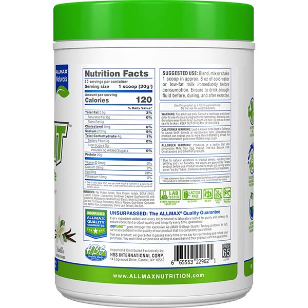 ISOPLANT Plant Protein Isolate