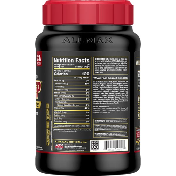 ALLMAX Meal Prep Lite supplement in Vanilla Waffle Cone flavor.