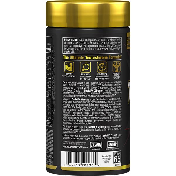 TESTOFX XTREME Testosterone Booster Supplement by ALLMAX Nutrition