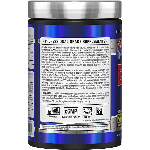 BCAA Powder by Allmax Nutrition in 400g size