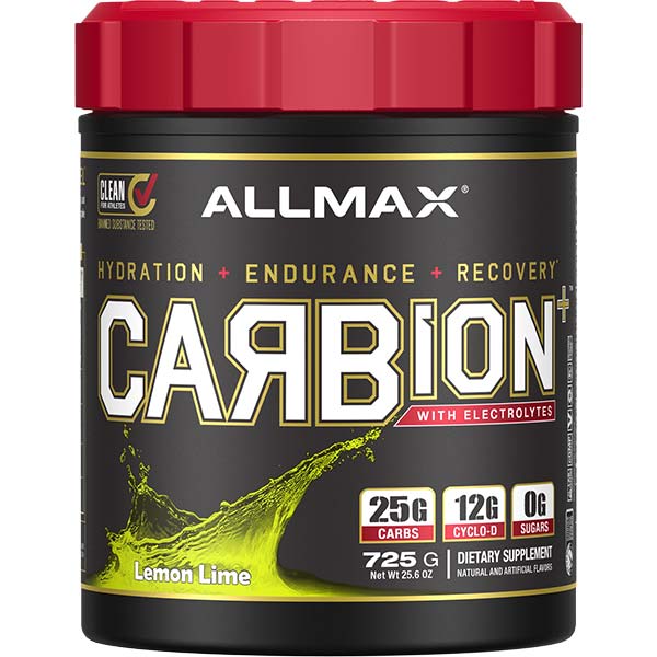 Carbion 25 Serv by ALLMAX Nutrition in Lemon Lime Flavour and 725g Size.