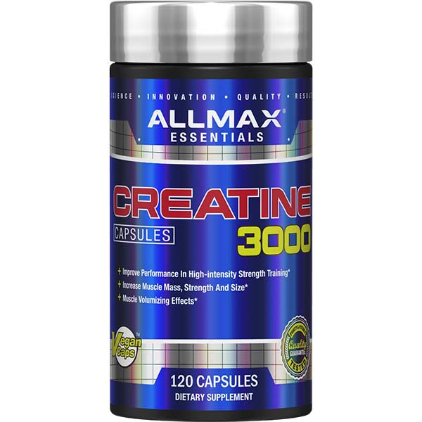 Creatine Capsule by ALLMAX Nutrition in 120ct Size.