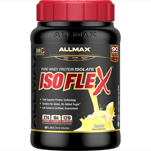 Isoflex 100% Pure Whey Protein Isolate Powder - Allmax Nutrition