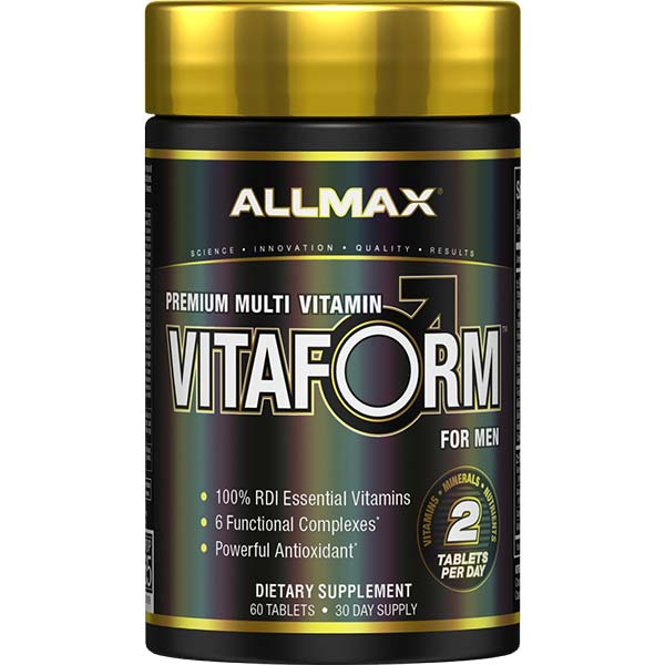 Vitaform for Men by ALLMAX Nutrition in 60ct Size. 