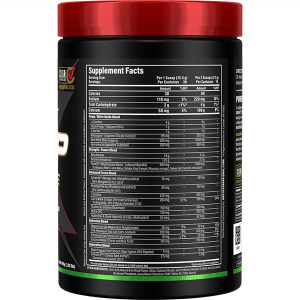 Impact Pump Xtreme by ALLMAX Nutrition in Sour Gummy Flavor and 465g Size. SFP