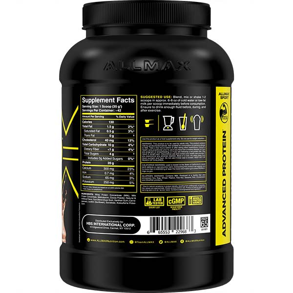 ALLPRO-3.2LB-CHOC Supplement Facts