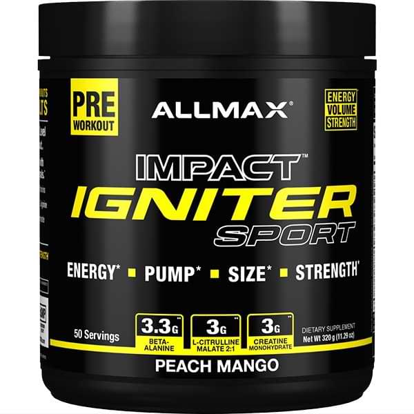 Allmax Igniter Sport Extreme Pre Workout Superior Results Allmax Nutrition