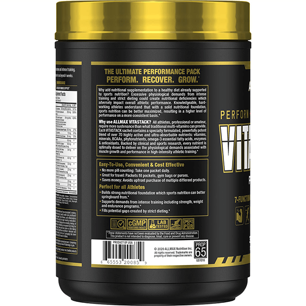Vistack by ALLMAX Nutrition in 30PK Size.
